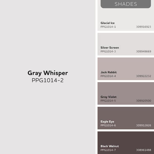 Glidden Premium - 5 gal. PPG1014-2 Gray Whisper Satin Interior Latex Paint