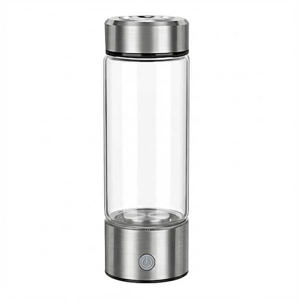Portable Hydrogen Water Ionizer Bottle SPE PEM Tech Rechargeable Glass Generator Alkaline Water Maker 1 Bottle