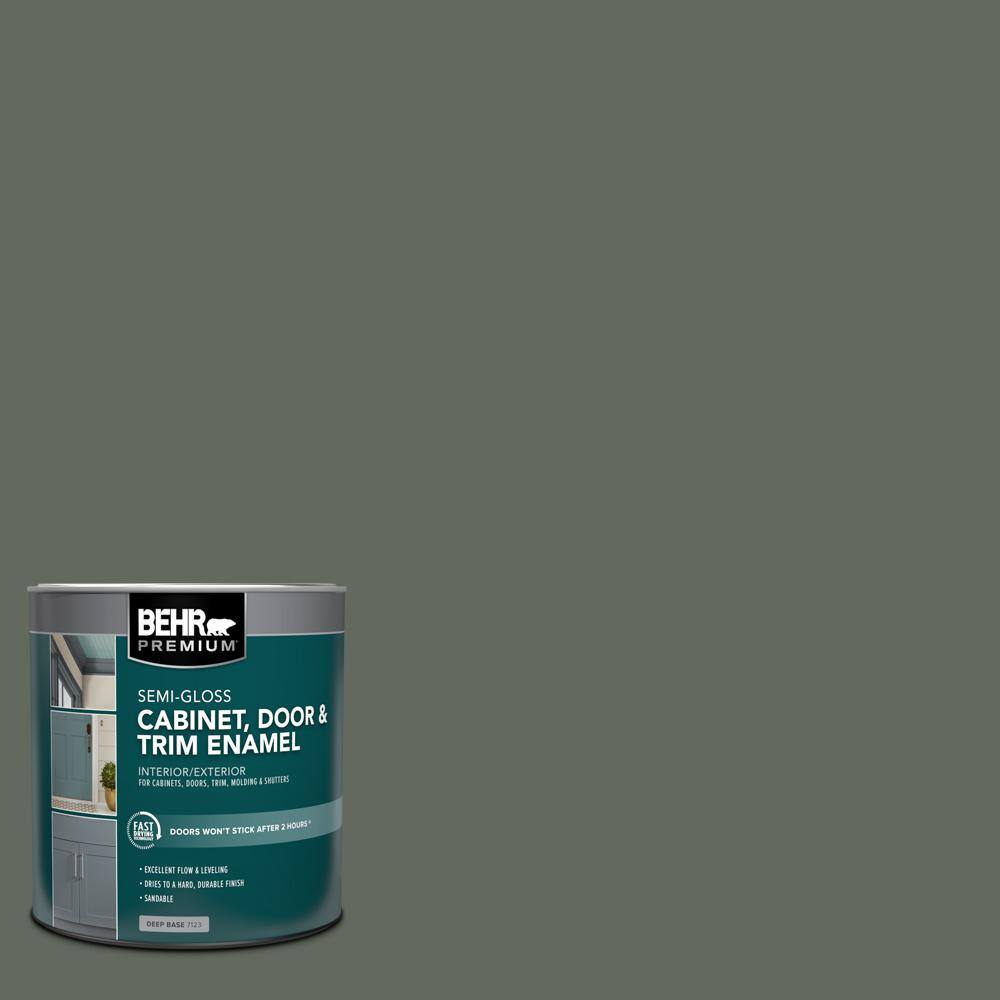 1 qt. #N410-6 Pinecone Hill Semi-Gloss Enamel Interior/Exterior Cabinet, Do