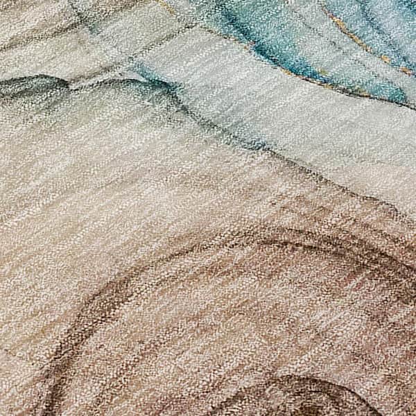 Beige 2 ft. x 3 ft. Abstract Indoor/Outdoor Area Rug