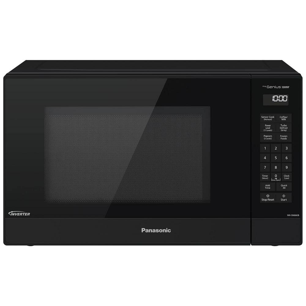 Panasonic 1.2 cu. ft. Genius Sensor Countertop Microwave Oven with Inverter Technology in Black