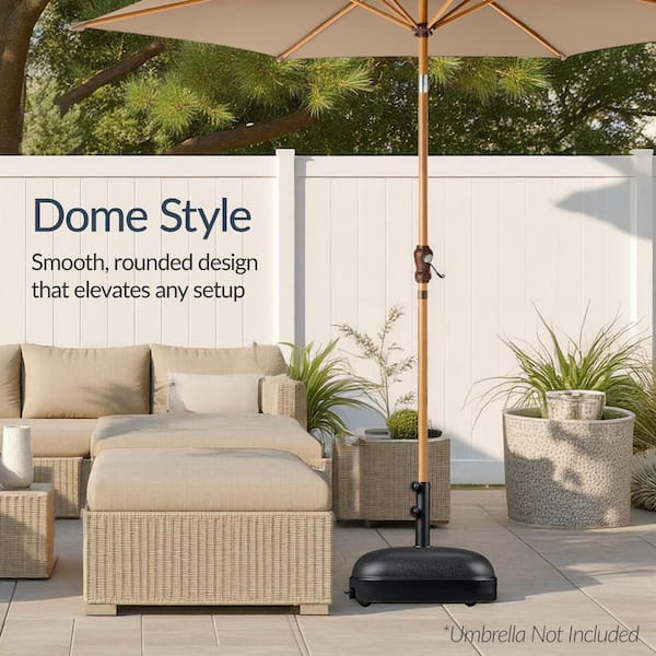 best choice products patio umbrella stand Best Choice Products 123lb Capacity Fillable Mobile Umbrella Base for Patio, Deck, 4 Wheels