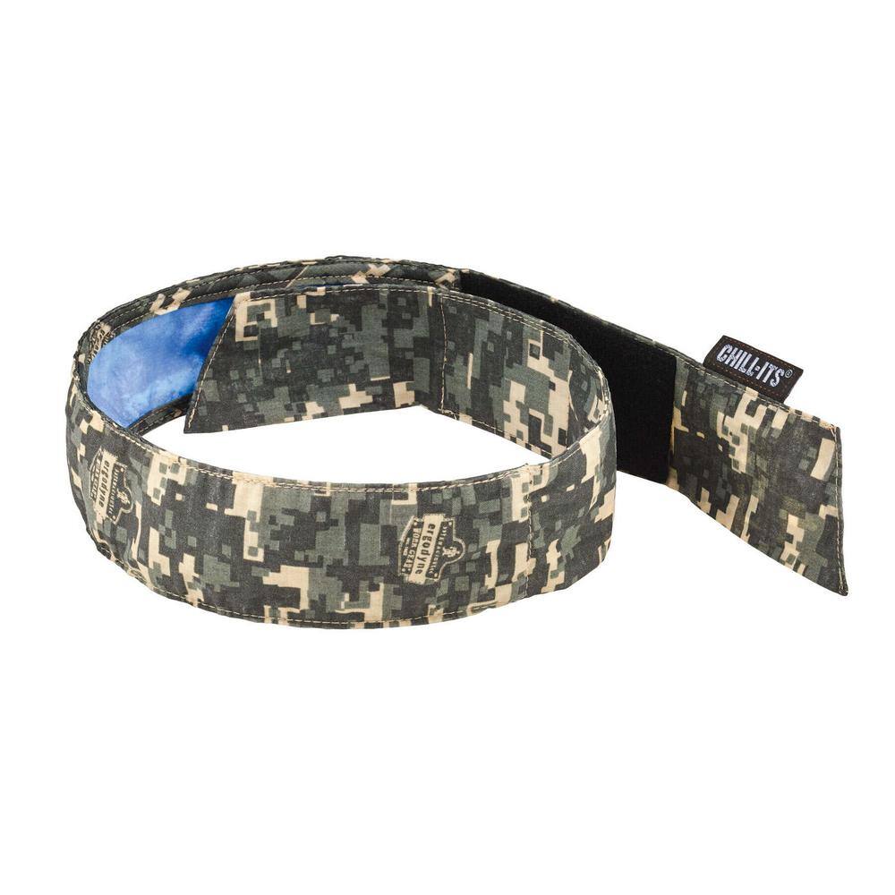 Ergodyne Chil-Its Camo Evap. Cooling Bandana, Hook and Loop 6705CT ...