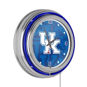 University of Kentucky Blue Fade Lighted Analog Neon Clock