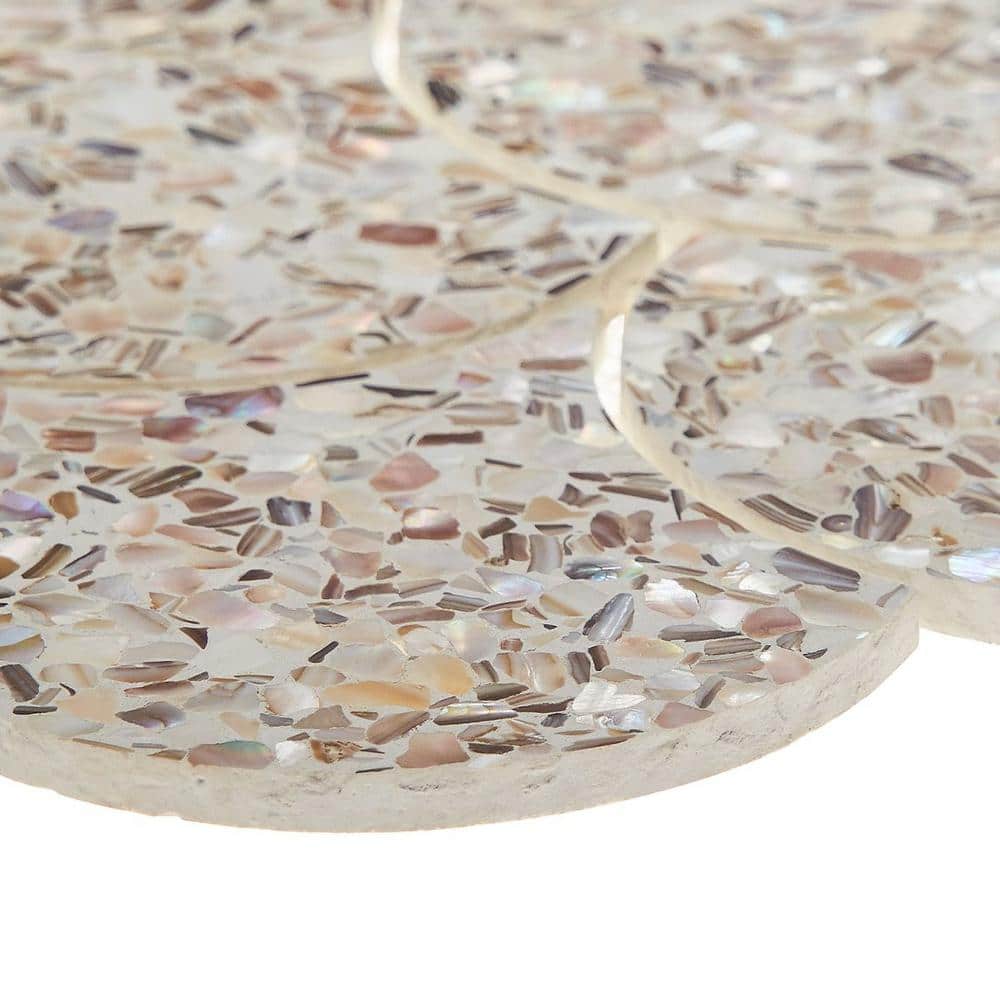Cream Pearl Polished Mosaic Wave Tile for Walls and Floors