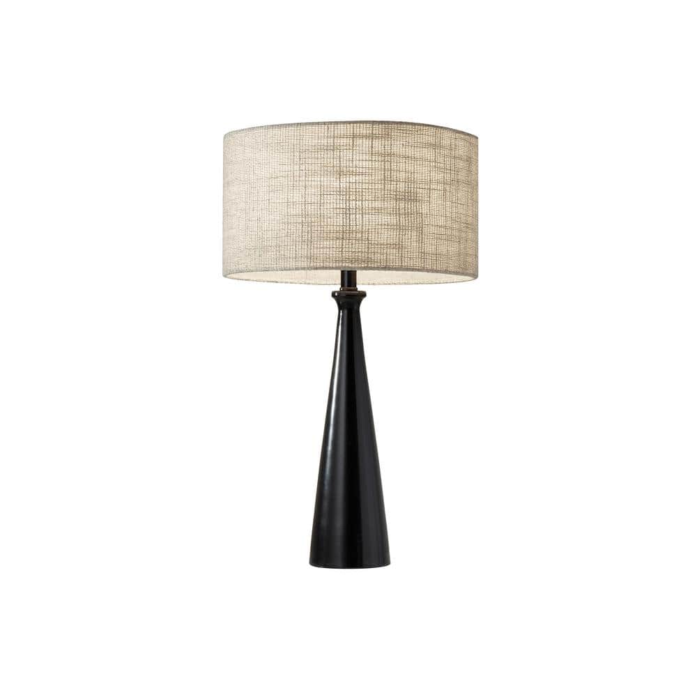 Linda 21.5 in. Black Table Lamp