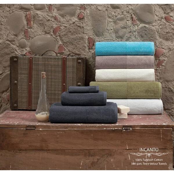 Enchante Home Timaru 8-Pieces Sand Turkish Cotton Hand Towels