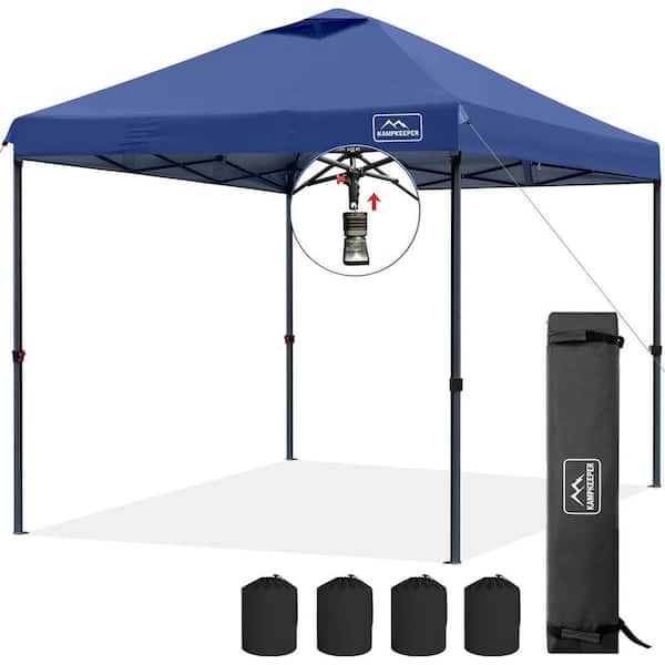 10 ft. x 10 ft. Pop Up Instant Portable Canopy Tent with 3