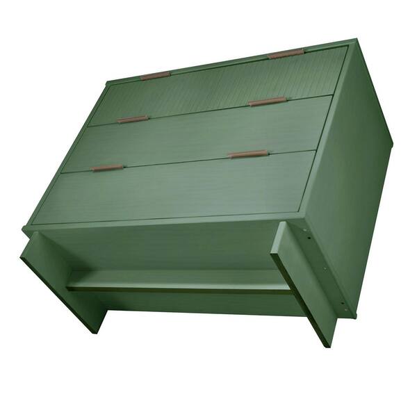 Granville Sage Green 2-Drawer 18.11 in. W Nightstand and 3-Drawer 37.8 in. W Standard Dresser (Set of 2)