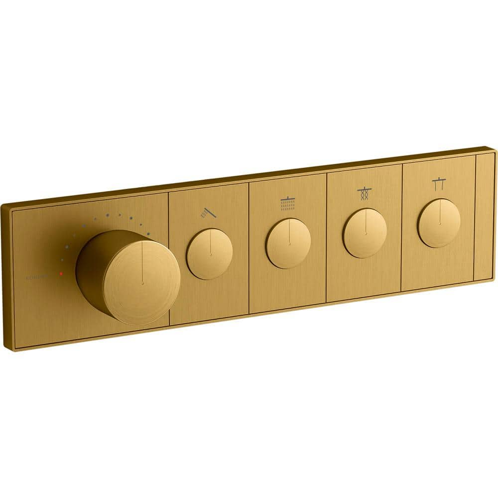 UPC 885612887603 product image for Anthem 4-Outlet Thermostatic Valve Control Panel with Recessed Push-Buttons in V | upcitemdb.com