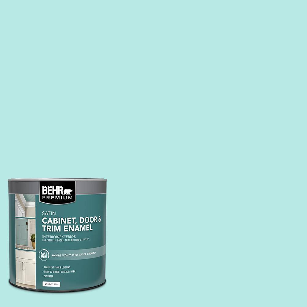 1 qt. #P450-2 Tahitian Breeze Satin Enamel Interior/Exterior Cabinet, Door & Trim Paint