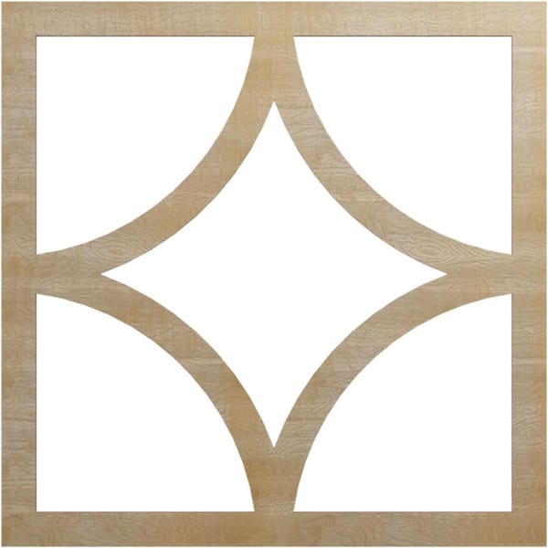 0.375 in. x 26 in. x 26 in. Wood (Birch) Medallion Moulding