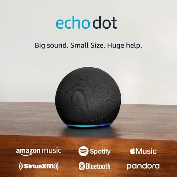 Amazon Echo Dot (5th Gen) Smart Speaker with Alexa Charcoal