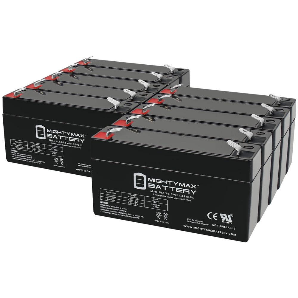 6V 1.3AH Replacement Battery compatible with GE Simon XT Alarm - 10 Pack price history on PriceWatchPro