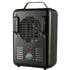 1500-Watt Milkhouse Utility Electric Portable Heater with Thermostat - Black