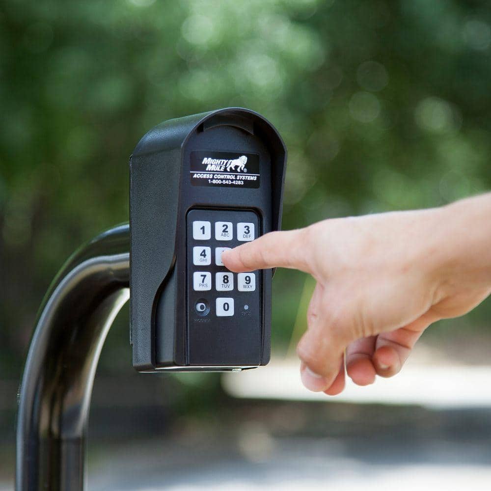 Mighty Mule Black Digital Keypad with Mounting Post