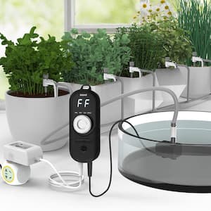 Automatic Watering Drip Irrigation Kit for Potted Plants 24 ft. Flexible Hose 15-Piece Adjustable Water Flow Drip Head