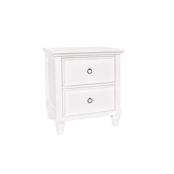 NEW CLASSIC HOME FURNISHINGS Tamarack 2Drawer 24 in. W Nightstand