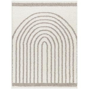 Birmingham Cream/Gray 5 ft. x 7 ft. Geometric Indoor Area Rug