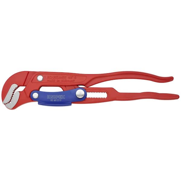 KNIPEX Swedish Pattern Pipe Wrench-S Shape Fast Adjust 83 60 010