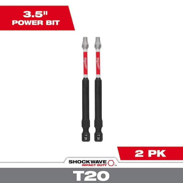 SHOCKWAVE Impact Duty 3-1/2 in. T20 Torx Alloy Steel Screw Driver Bit (2-Pack)