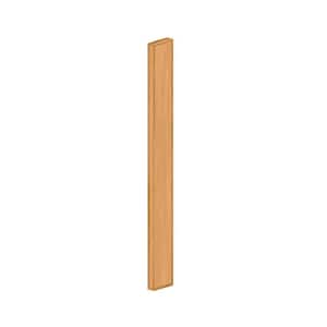 Newport 3 in. W x 0.75 in. D x 30 in. H  Solid Wood Kitchen Cabinet Filler in Cinnamon