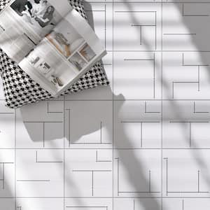 Kenzo Dec-04 7.9 in. x 7.9 in. Matte Porcelain Floor and Wall Tile (11.2 .sq. ft./Case)