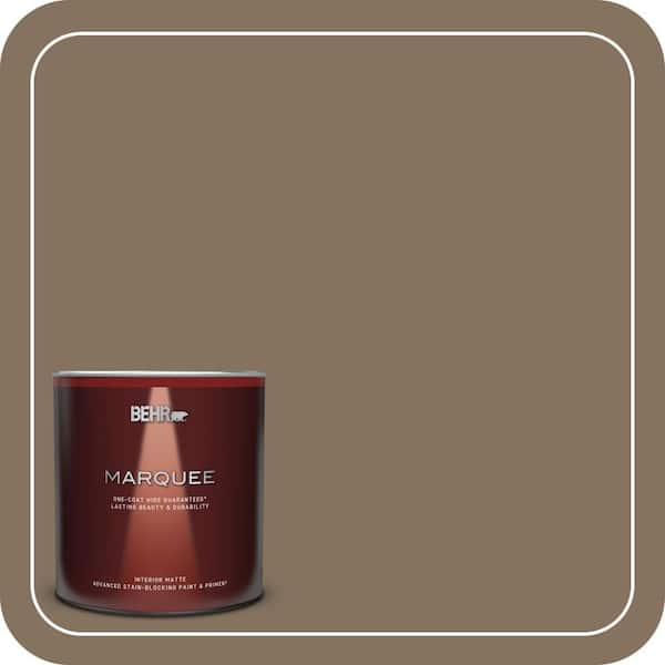 BEHR MARQUEE 1 qt. #BXC-05 Mudslide Matte Interior Paint & Primer