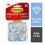 Command™ Clear Small Wire Hooks, 9 Hooks, 12 Strips/Pack - The Fresh Grocer