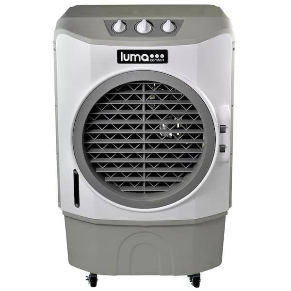 Luma Comfort 1650 CFM 3-Speed Commercial Evaporative Cooler Air Fan (Swamp Cooler) for 650 sq. ft. Indoor and Outdoor - White