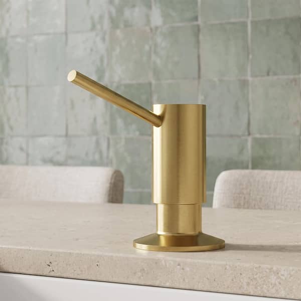 VIGO 10 oz. Braddock Kitchen Soap Dispenser in Matte Brushed Gold