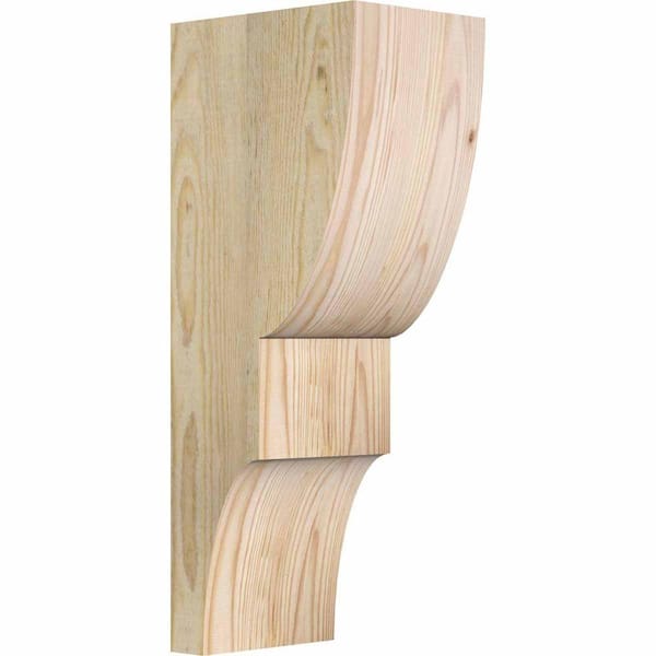 Ekena Millwork 6 in. x 8 in. x 20 in. Douglas Fir Ridgewood Rough Sawn Corbel