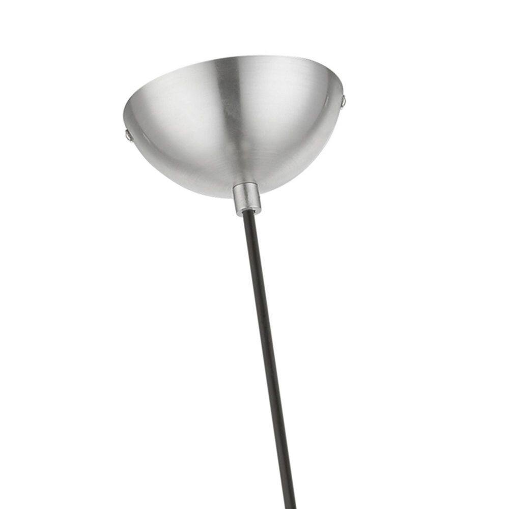 Stockton Brushed Nickel and Chrome Globe Pendant Light