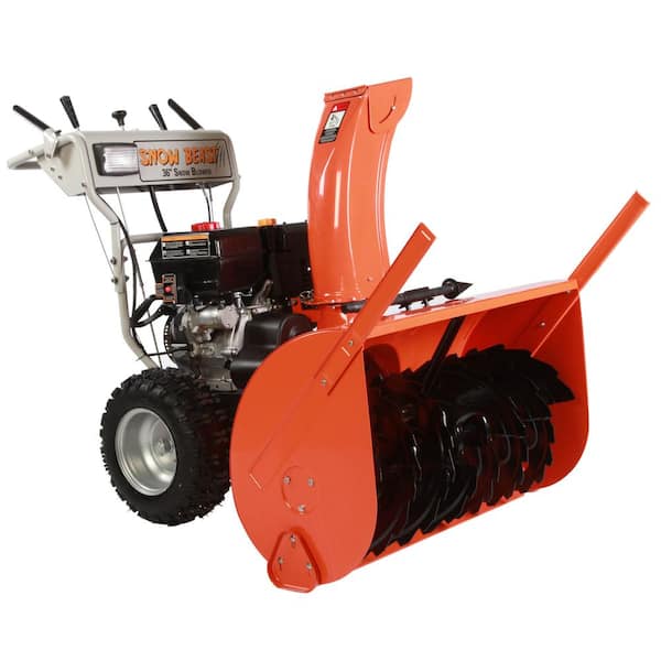 Snow Beast 36 in. Commercial 420 cc Electric Start 2-Stage Gas Snow Blower with Headlights, Bonus Drift Cutters and Clean-Out Tool