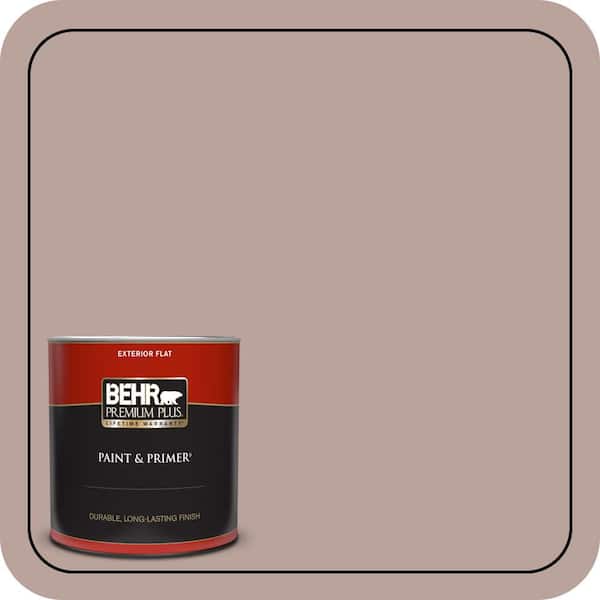 BEHR PREMIUM PLUS 1 qt. #N150-3 Cocoa Craving Flat Exterior Paint & Primer