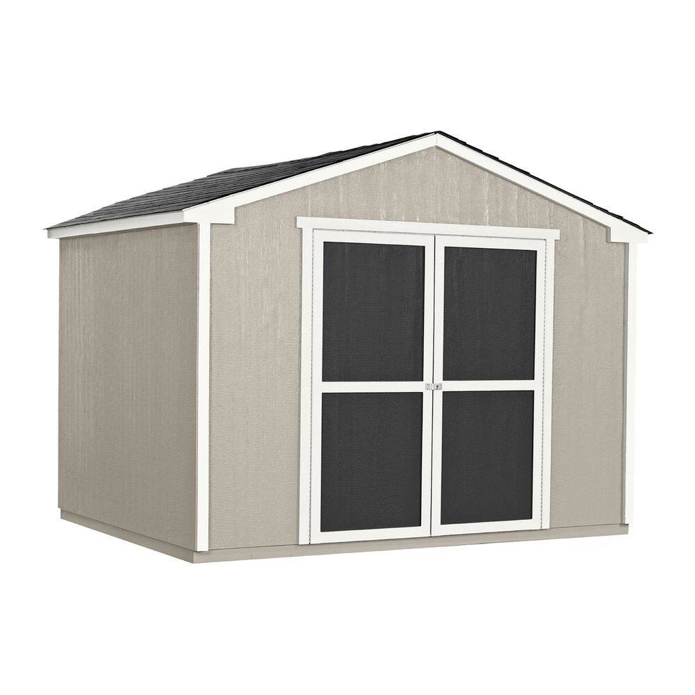 Professionally Installed Cumberland 10 ft. x 8 ft. Wood Garden Shed for Storage w/ Floor, Black Shingles (80 sq. ft. ) price history on PriceWatchPro
