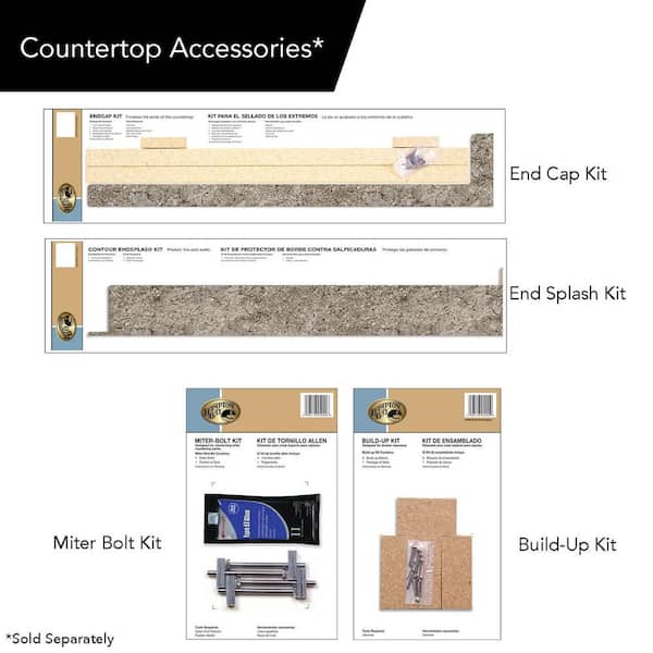 uritanページ Hampton Bay 6 ft. Right Miter Laminate Countertop in