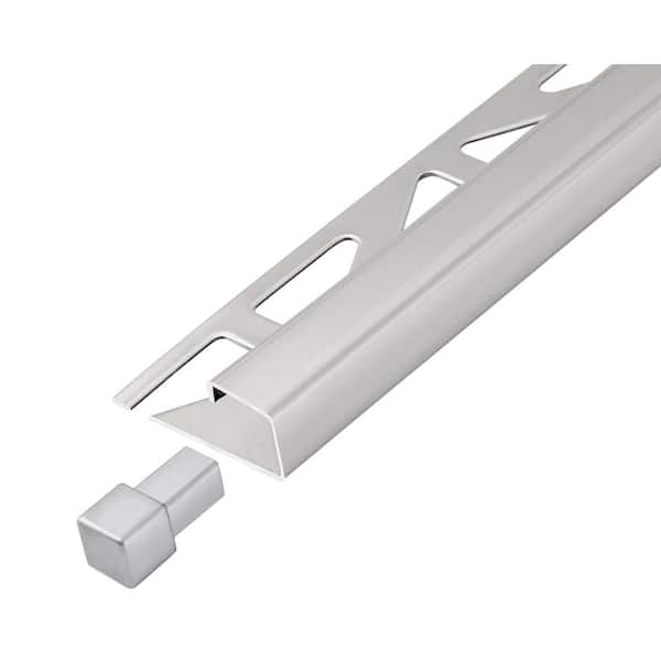 Squareline 0 0 in D x 0.35 in W x 0 in L x 0 in L Square Box Crnr Stainless Steel Natural Molding and Transition Trim