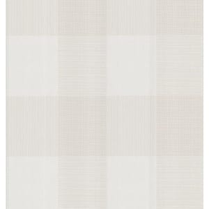 Geometric Plaid Cream Wallpaper Sample