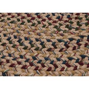 Winchester Oatmeal 22 in. x 34 in. Oval Moroccan Wool Blend Area Rug