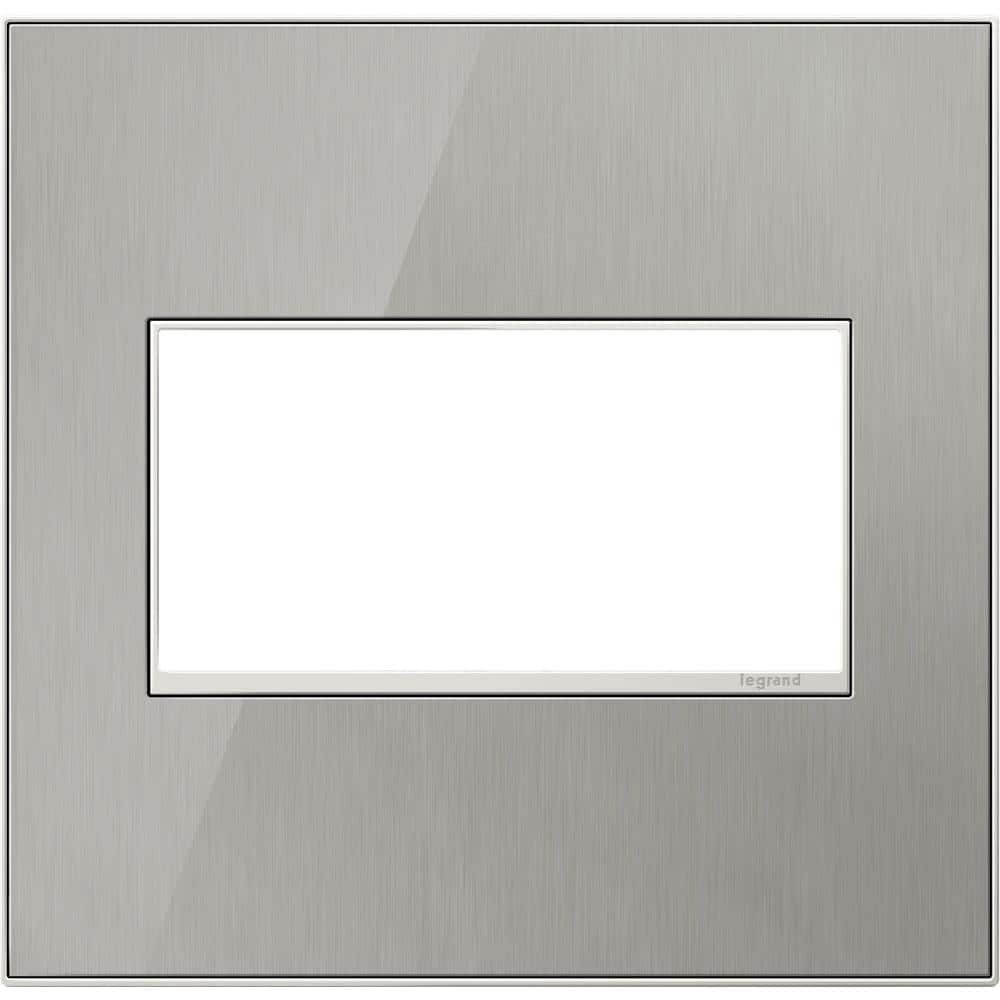 UPC 785007024876 product image for adorne 2 Gang Decorator/Rocker Wall Plate, Mirror Brushed Stainless (1-Pack) | upcitemdb.com