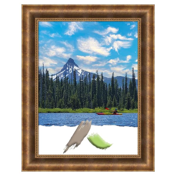 Amanti Art Manhattan Bronze Wood Picture Frame Opening Size 18x24 in.