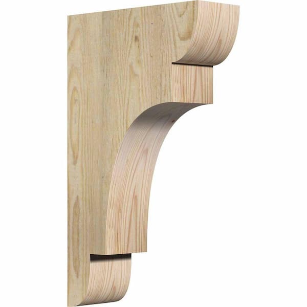Ekena Millwork 4 in. x 12 in. x 20 in. Douglas Fir New Brighton Rough Sawn Corbel