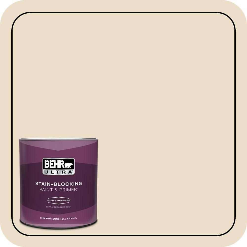 1 qt. #710C-2 Raffia Cream Extra Durable Eggshell Enamel Interior Paint & Primer price history on PriceWatchPro