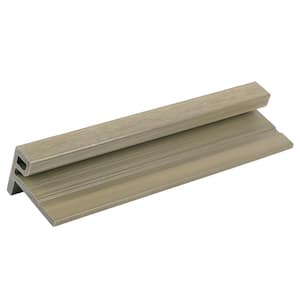 European Siding System 2.9 in. x 2.09 in. x 8 ft. Composite Siding End Trim in Roman Antique Board