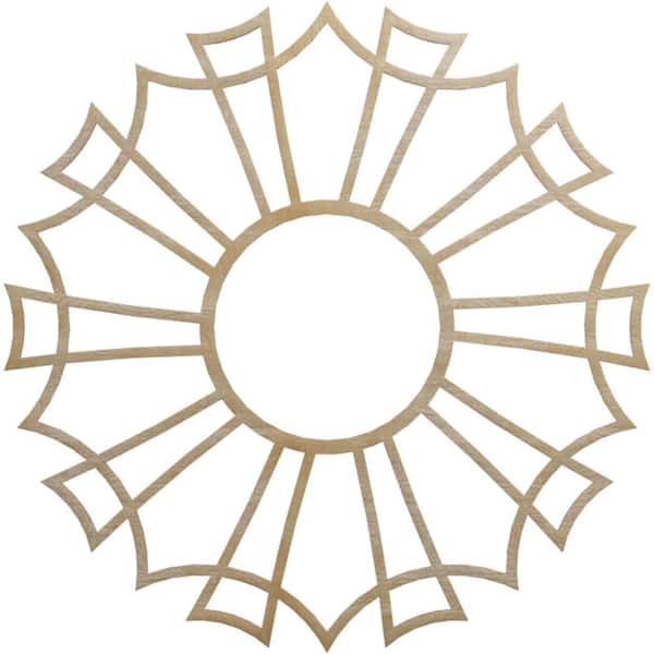Ekena Millwork 36 in. x 12.625 in. x 0.25 in. Wood Medallion Moulding