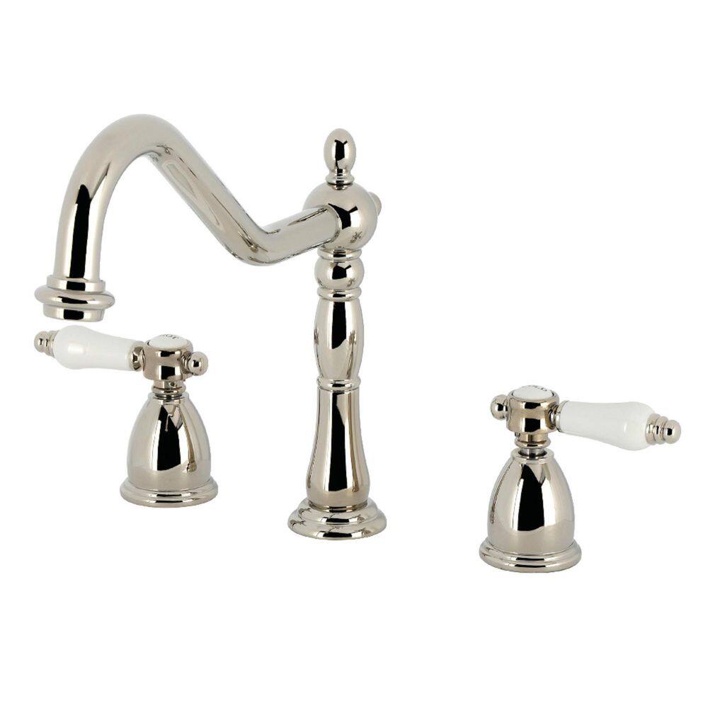 Bel-Air 2-Handle Deck Mount Standard Kitchen Faucet in Polished Nickel price history on PriceWatchPro
