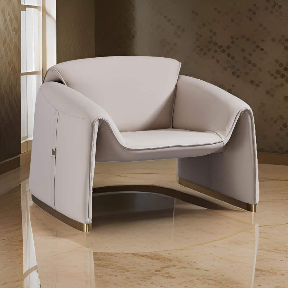 Pink Gray and Gold Leather Armchair with Gold Metal price history on PriceWatchPro