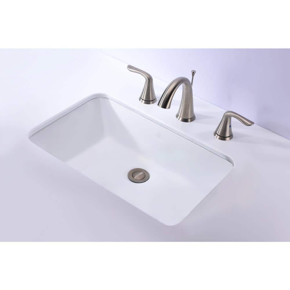 Rhodes Series 21'' White Ceramic Undermount Sink Basin