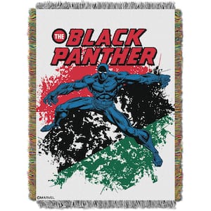 Black Panther, Panther Defend Woven Tapestry Throw Blanket